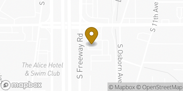 Map showing the location of Amazon Locker - Knock in Tucson, AZ 85713