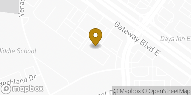 Map showing the location of La Quinta Inn and Suites in El Paso, TX 79915