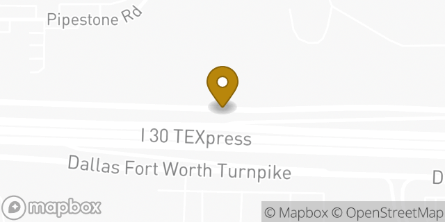 Map showing the location of Texas Roadhouse in Dallas, TX 75211