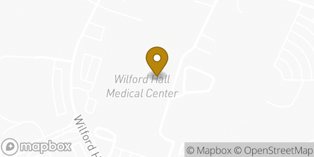 Map showing the location of Starbucks in Lackland Air Force Base, TX 78236