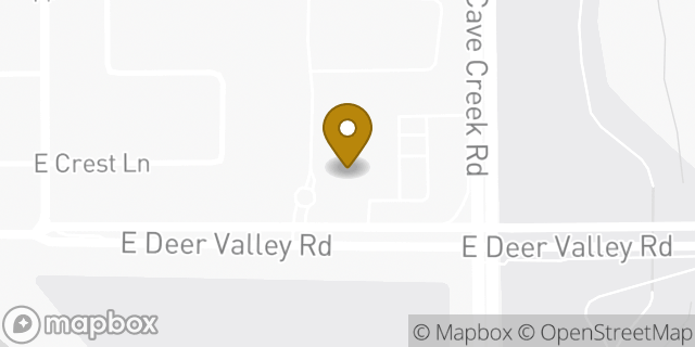 Map showing the location of Starbucks in Phoenix, AZ 85024