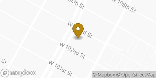 Map showing the location of ATM CVS in New York, NY