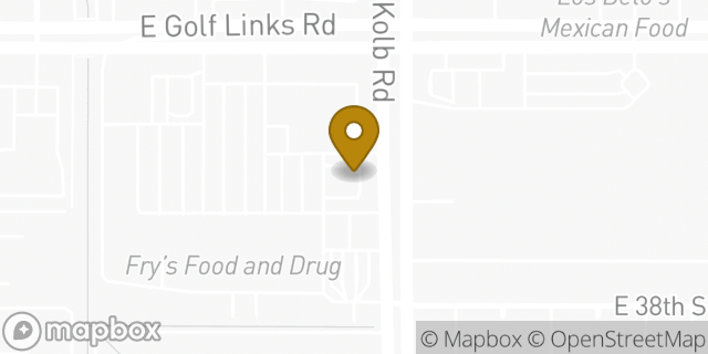 Map showing the location of Starbucks in Tucson, AZ 85730