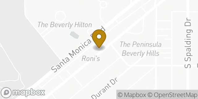 Map showing the location of Subway in Beverly Hills, CA 90212