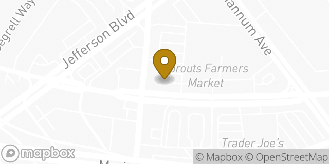 Map showing the location of Amazon Locker - Mandalay in Culver City, CA 90230
