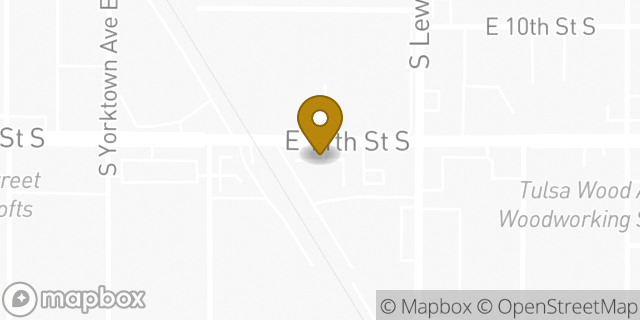 Map showing the location of Enterprise Rent-A-Car in Tulsa, OK 74104