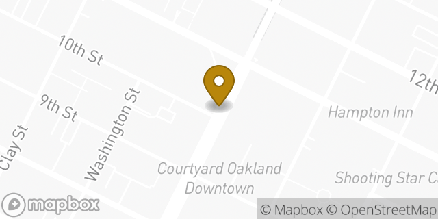 Map showing the location of Hertz in Oakland, CA 94607