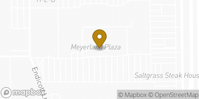 Map showing the location of Starbucks in Houston, TX 77096