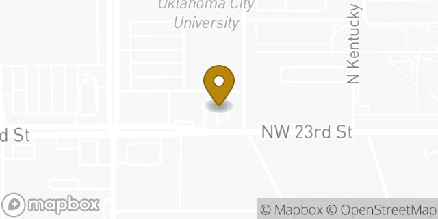 Map showing the location of 23rd in Oklahoma City, OK 73106