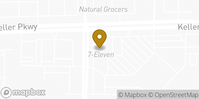 Map showing the location of Amazon Locker - Anuradha in Keller, TX 76248