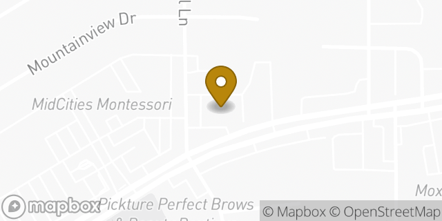 Map showing the location of AutoZone in Bedford, TX 76021
