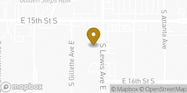 Map showing the location of FedEx ShipSite in Tulsa, OK 74104