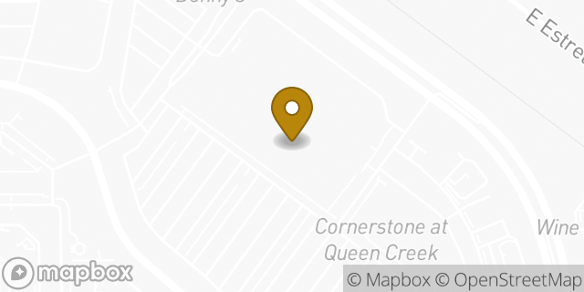 Map showing the location of Walmart in Queen Creek, AZ 85142