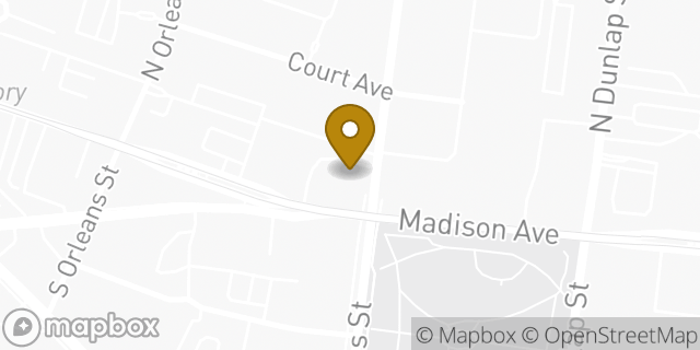 Map showing the location of Subway in Memphis, TN 38103