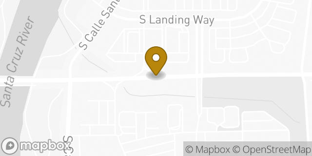 Map showing the location of Penske Truck Rental in Tucson, AZ 85714