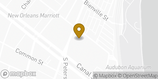 Map showing the location of J.Crew in New Orleans, LA 70130