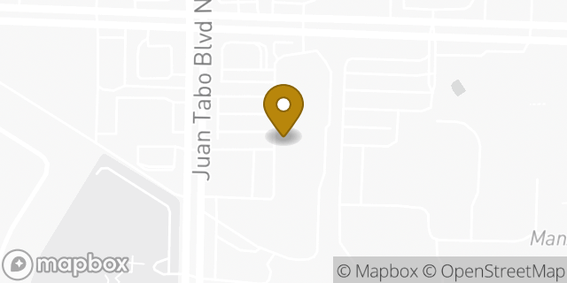 Map showing the location of Subway in Albuquerque, NM 87123