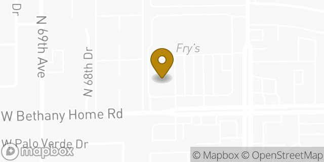 Map showing the location of ATM Walgreens in Glendale, AZ