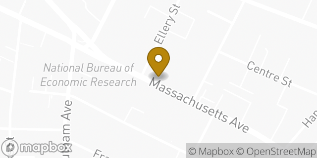 Map showing the location of Dunkin' in Cambridge, MA 02138