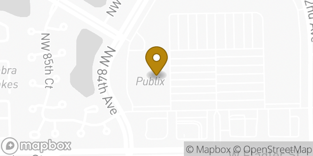 Map showing the location of Publix in Miami, FL 33144