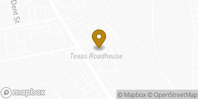 Map showing the location of Texas Roadhouse in Greensboro, NC 27408