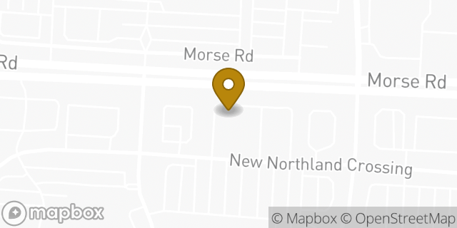 Map showing the location of AutoZone in Columbus, OH 43229