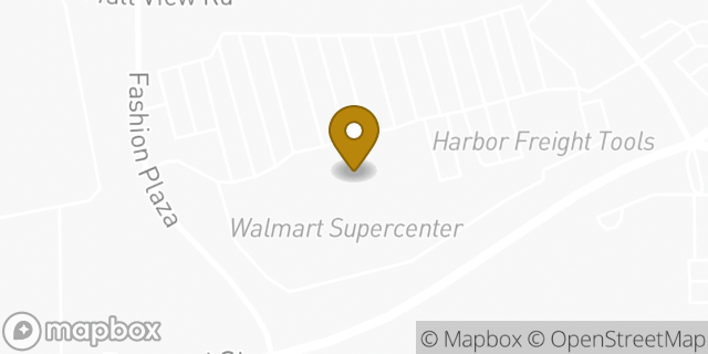 Map showing the location of Walmart in Bakersfield, CA 93306