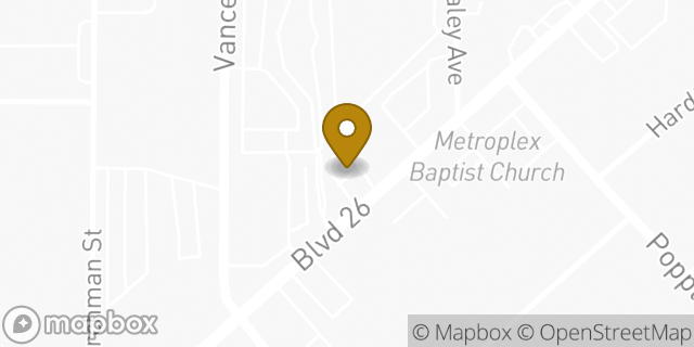 Map showing the location of Enterprise Rent-A-Car in North Richland Hills, TX 76180