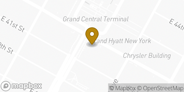 Map showing the location of Dunkin' in New York, NY 10017