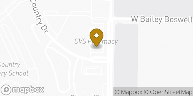 Map showing the location of CVS Pharmacy in Fort Worth, TX 76179