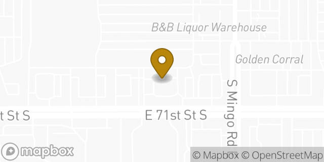 Map showing the location of McDonald's in Tulsa, OK 74133