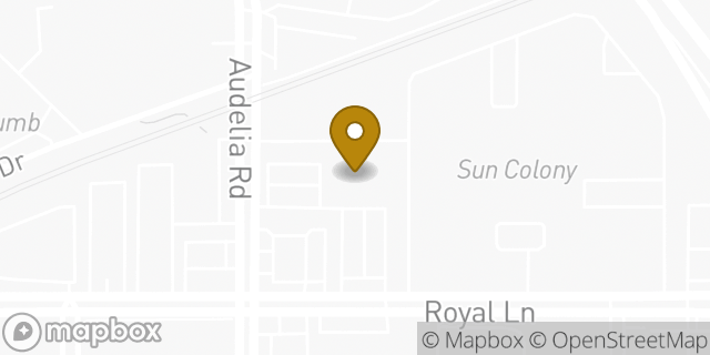 Map showing the location of EZPAWN in Dallas, TX 75238