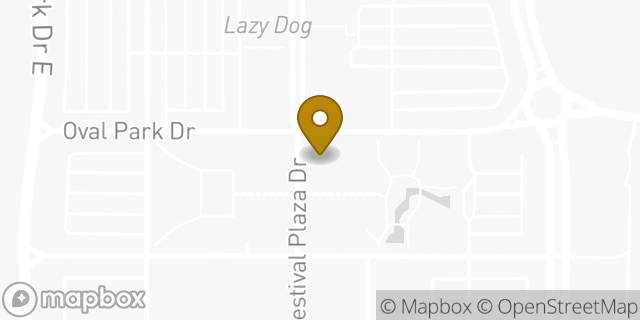 Map showing the location of Gap in Las Vegas, NV 89135