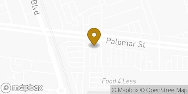 Map showing the location of Starbucks in Chula Vista, CA 91911