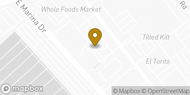 Map showing the location of Athleta in Long Beach, CA 90803