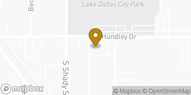 Map showing the location of American Legion Post 88 in Lake Dallas, TX 75065