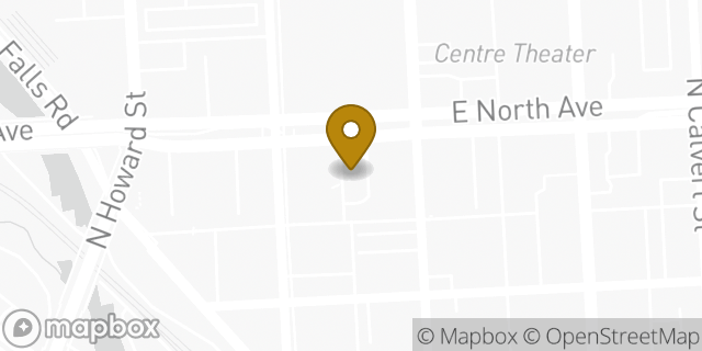 Map showing the location of McDonald's in Baltimore, MD 21201