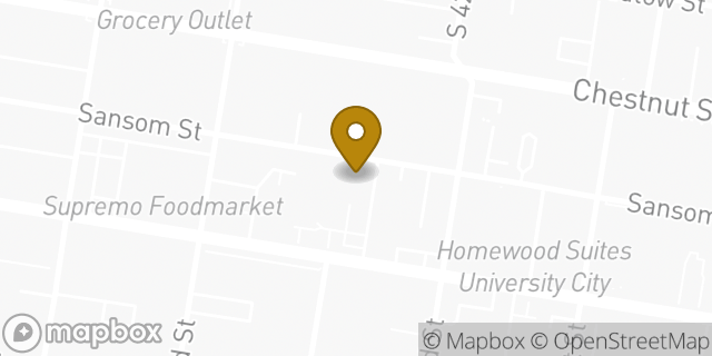 Map showing the location of Amazon Locker - Transaction in Philadelphia, PA 19104