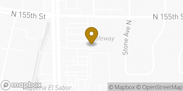 Map showing the location of Amazon Locker - Nico in Shoreline, WA 98133