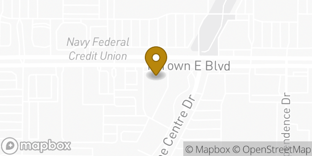 Map showing the location of Bank of America in Mesquite, TX 75150