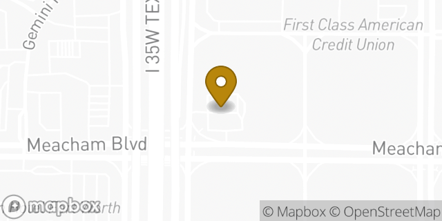 Map showing the location of ATM 7ELEVEN-FCTI in Fort Worth, TX 76111