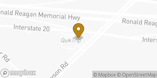 Map showing the location of QuikTrip in Mesquite, TX 75181