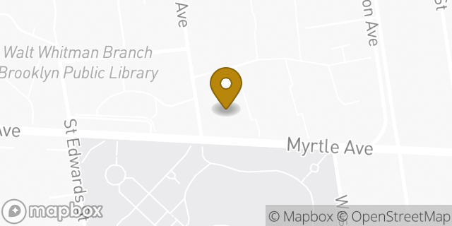 Map showing the location of Amazon Locker - Threshold in Brooklyn, NY 11205