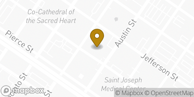 Map showing the location of Walgreens in Houston, TX 77002
