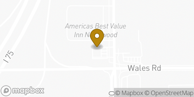 Map showing the location of Amazon Locker - Caliope in Northwood, OH 43619