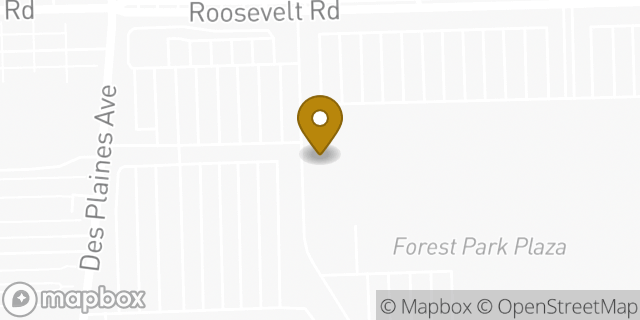 Map showing the location of Enterprise Rent-A-Car in Forest Park, IL 60130