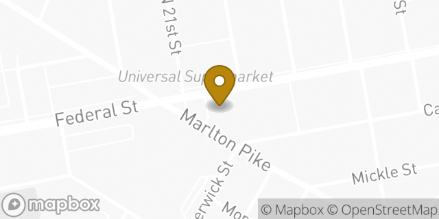 Map showing the location of 7-Eleven in Camden, NJ 08105