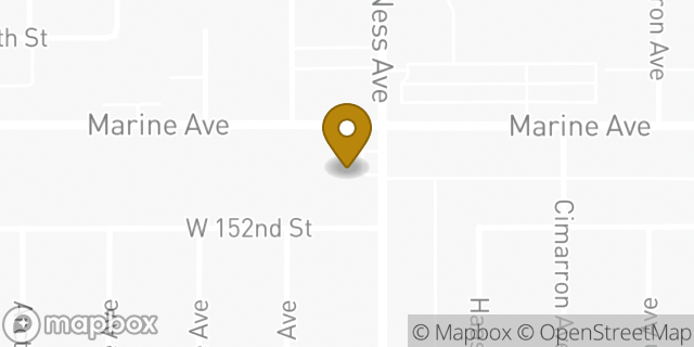 Map showing the location of ATM 7ELEVEN-FCTI in Gardena, CA 90249