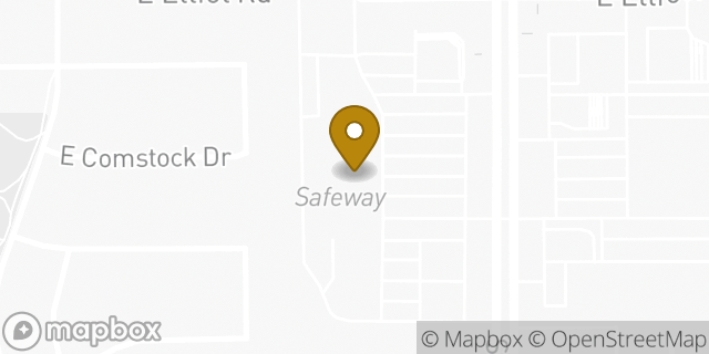 Map showing the location of Safeway in Gilbert, AZ 85296