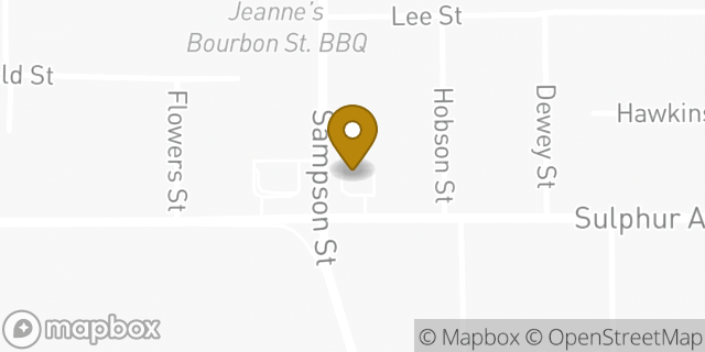 Map showing the location of Dunkin' in Westlake, LA 70669